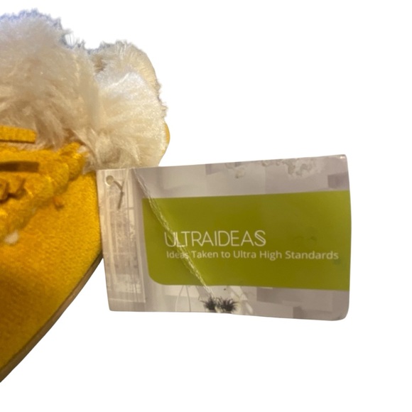 ULTRAIDEAS Women’s Moccasin Slippers Size 8 Yellow Faux Fur Lined Indoor/outdoor - Picture 15 of 16